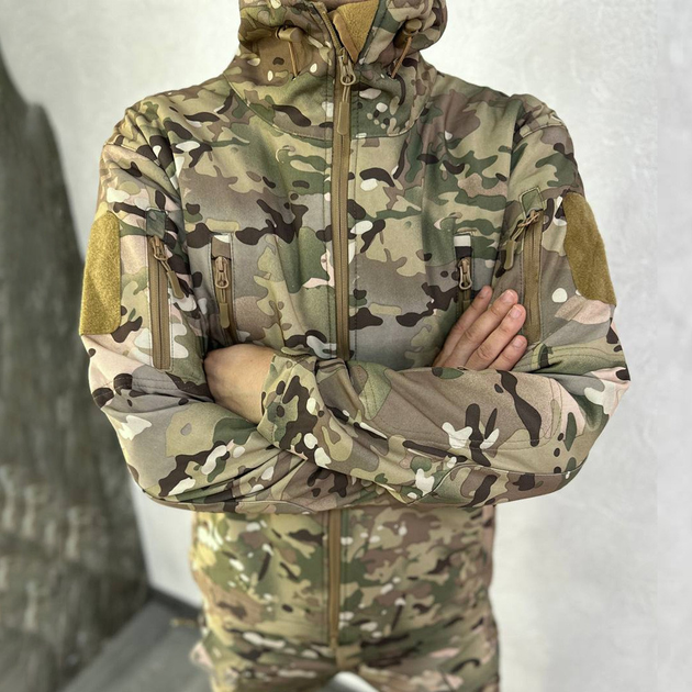 Чоловіча Куртка Softshell на флісі з вентиляційними отворами мультикам розмір S - зображення 2