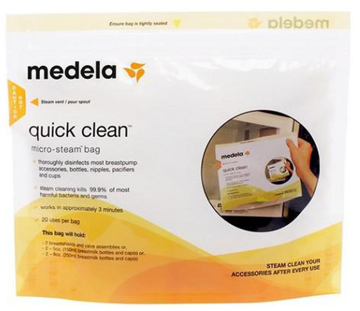 Torebki do sterylizacji parowej Medela Microwave Steam 5 szt (7612367013994) - obraz 1