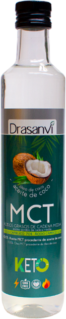 Кокосова олія Drasanvi Mct Keto 500 мл (8436578543236) - зображення 1