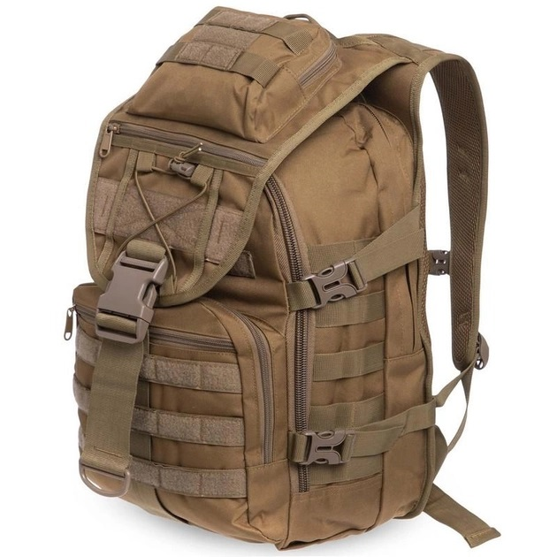 Рюкзак тактический штурмовой SILVER KNIGHT на 27 л цвет койот - изображение 1