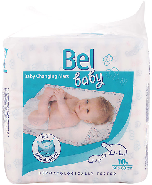 Pieluszki dla niemowląt Bel Baby Changing Mats 60 x 60 10 szt (4046871005566) - obraz 1