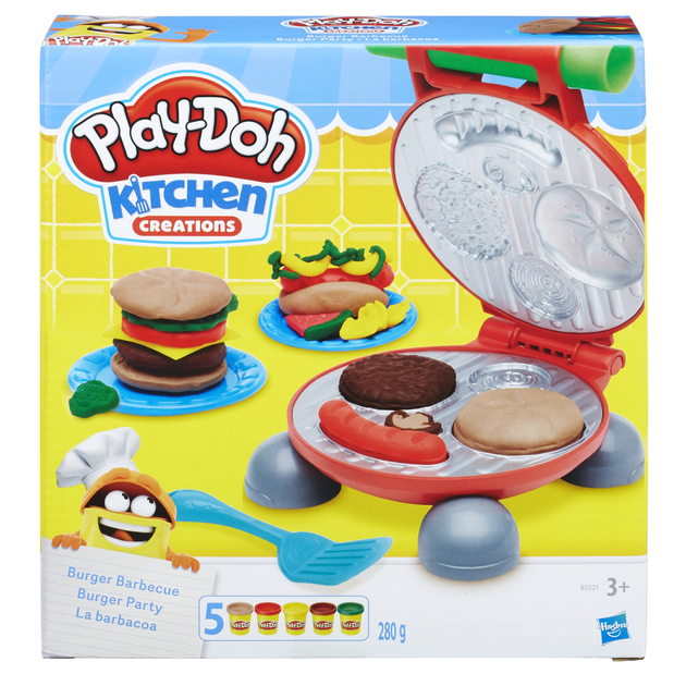 Zestaw kuchenny Play-Doh z grillem i burgerami (5010993343966) - obraz 1