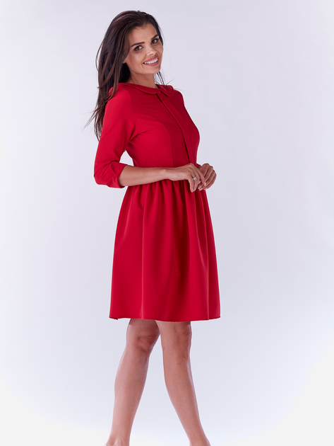 Sukienka damska krótka Awama A183 M Czerwona (5902360590311) - obraz 2