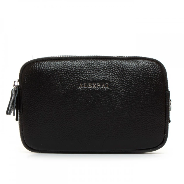Молодежный клатч из кожи ALEX RAI BM 60061-HA-1 black - Фото 4 Молодежный клатч из кожи ALEX RAI BM 60061-HA-1 black - изображение 4