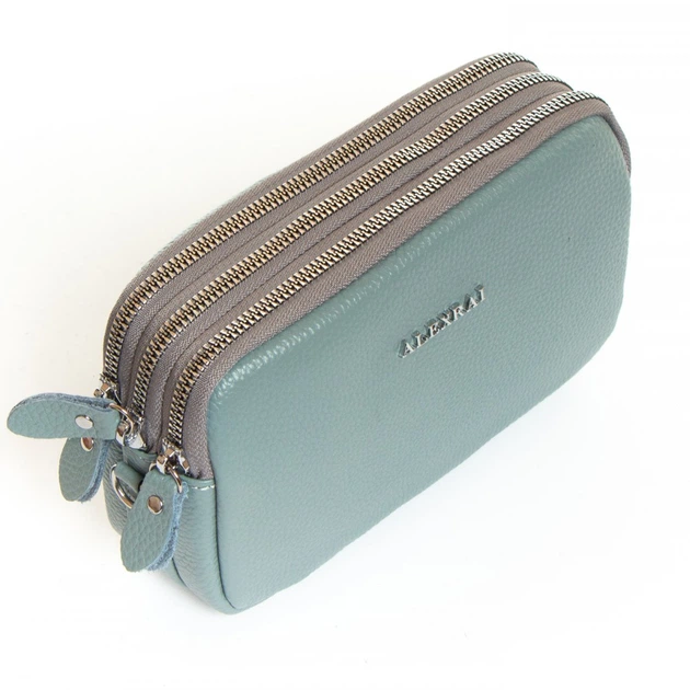 Молодежный клатч из кожи ALEX RAI BM 60061-6 blue - Фото 4 Молодежный клатч из кожи ALEX RAI BM 60061-6 blue - изображение 4