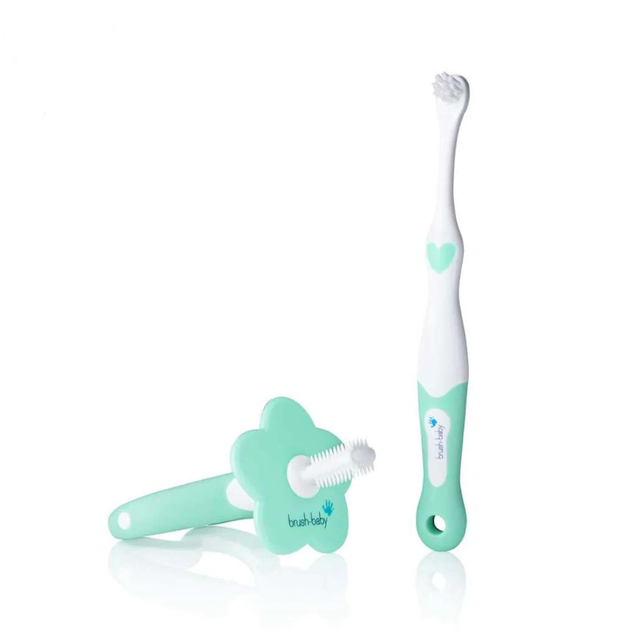Набір: перша щітка та гризунок Brush-Baby The FirstBrush & Teether Set (0-3 років) - зображення 2