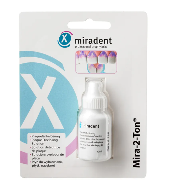 Жидкость для выявления зубного налета Miradent Mira-2-Ton (10 мл.) - Фото 1 Жидкость для выявления зубного налета Miradent Mira-2-Ton (10 мл.) - изображение 1