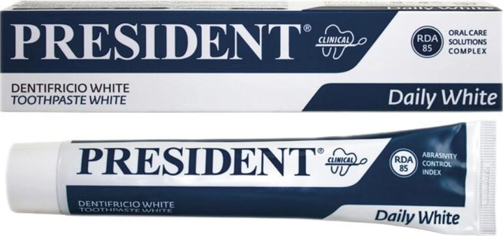 Зубная паста President White 75 мл - Фото 1 Зубная паста President White 75 мл - изображение 1