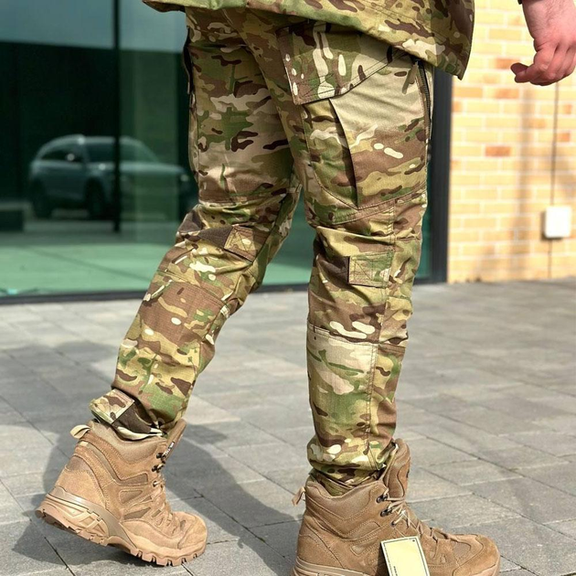 Чоловічі вологозахищені штани з кишенями мультикам розмір S - зображення 2