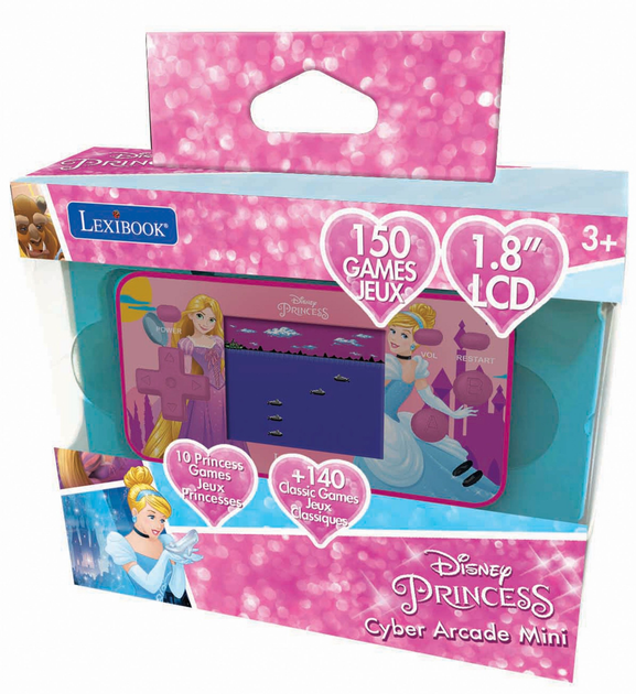 Konsola podręcznar Lexibook Disney Princess 150 w 1 (3380743088686) - obraz 1
