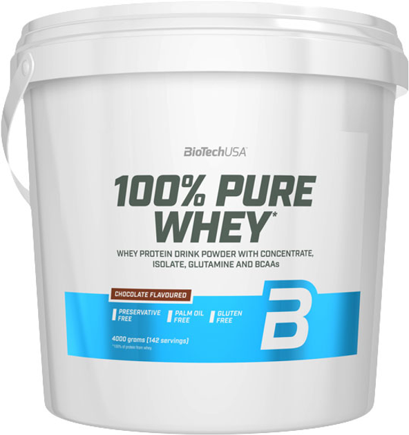 Protein Biotech 100% Pure Whey 4000 g Czekoladowy (5999076237944) - obraz 1