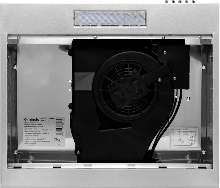 Витяжка Minola HPL 512 I (плоска) - зображення 6