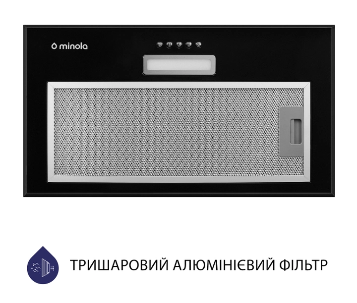Витяжка Minola HBI 5614 BL 1000 LED (повновбудована) - изображение 4