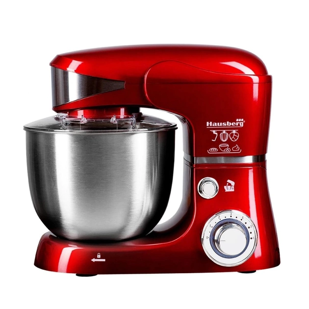 Міксер HAUSBERG HB-7620RS (1000Вт тістоміс) - изображение 2