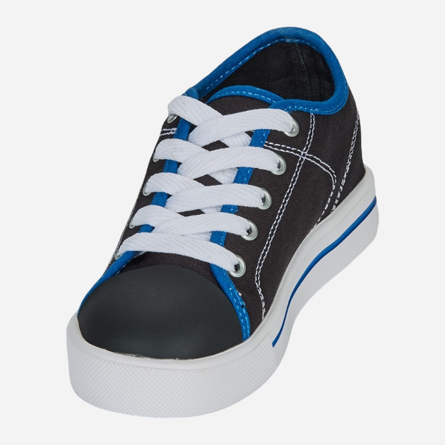 Дитячі роликові кросівки для хлопчика Heelys HLY-B2W 34 Чорні з білим і блакитним (196382475052) - зображення 4