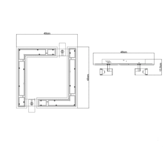 Управляемая светодиодная люстра Esllse CONSUL 80W S-2LR-480х480х125-WHITE/BLACK - Фото 6 Управляемая светодиодная люстра Esllse CONSUL 80W S-2LR-480х480х125-WHITE/BLACK - изображение 6