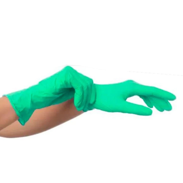 Рукавички нітрилові CEROS Fingers Green, 100 шт (50 пар), M - зображення 2