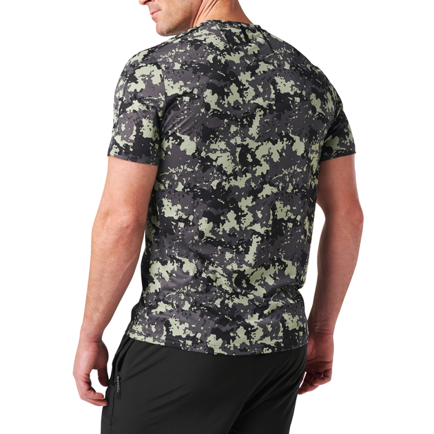 Футболка тактическая потоотводящая 5.11 Tactical No Mercy PT-R Short Sleeve Top S Shadow Jungle Canopy Camo - изображение 2