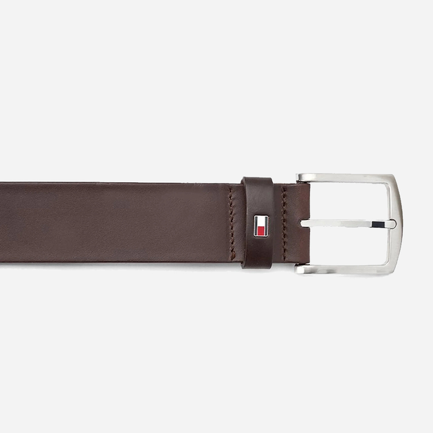 Ремінь чоловічий з натуральної шкіри Tommy Hilfiger E367863162-066 100 Темно-коричневий (8718772987017) - зображення 3