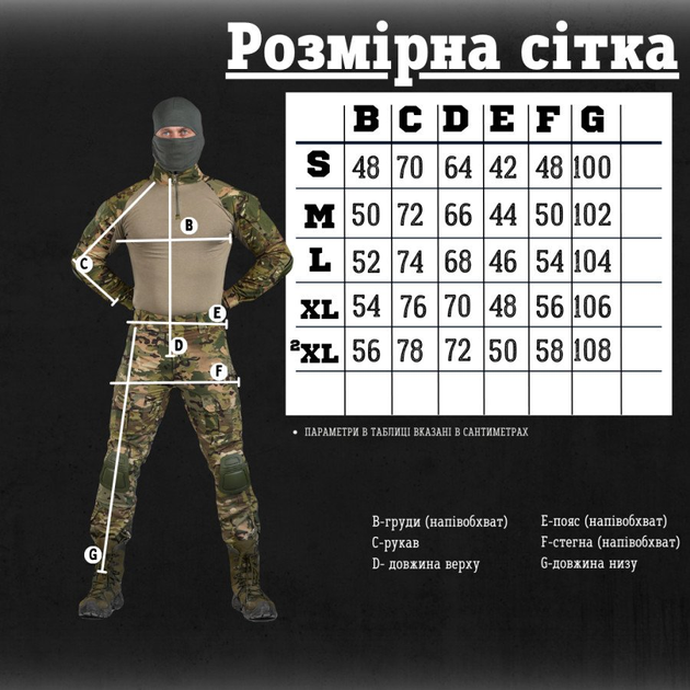 Тактичний костюм мультикам tactical series S - зображення 2