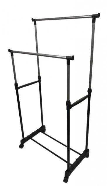 Стойка для одежды телескопическая Двойная 160х71см - Double Pole - изображение 2