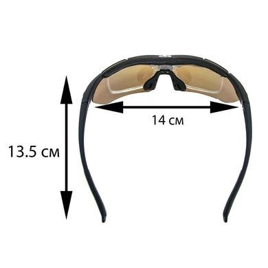Очки тактические защитные в чехле Oakley M-Frame Hybride Черные - изображение 2