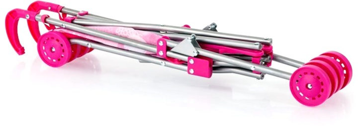 Прогулянкова коляска для ляльки Bayer Buggy Dolls 55 см Pink (4003336305418) - зображення 4