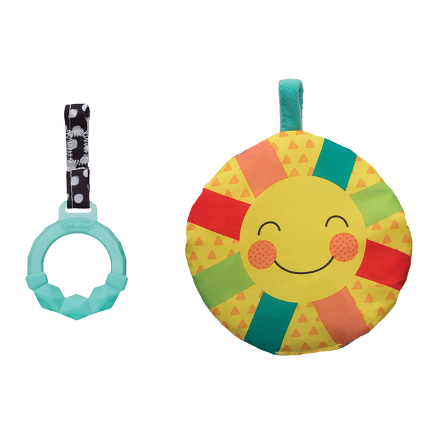 Подушка для живота Infantino Prop-a-pillar tummy time & seated support Різнобарвна гусениця (3021105161806) - зображення 5