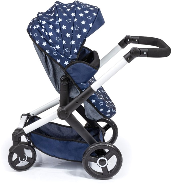 Wózek głęboki dla lalki Bayer XEO 70 cm Blue/White (4003336170153) - obraz 6