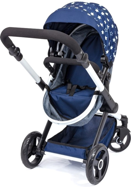 Wózek głęboki dla lalki Bayer XEO 70 cm Blue/White (4003336170153) - obraz 8