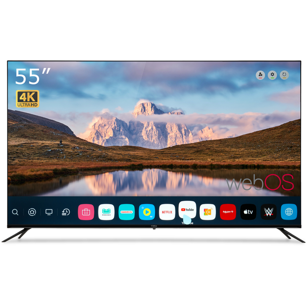Телевізор Vinga S55UHD25QAWEB - зображення 1