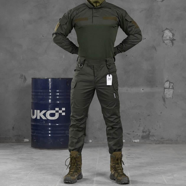 Чоловічий костюм "7.62 tactical Minnesota" ріп-стоп убакс + штани олива розмір L - зображення 1