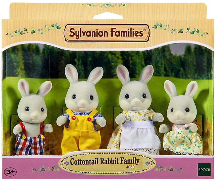 Zestaw figurek Epoch Sylvanian Families Rodzina szarych królików 4 szt (5054131040300) - obraz 1