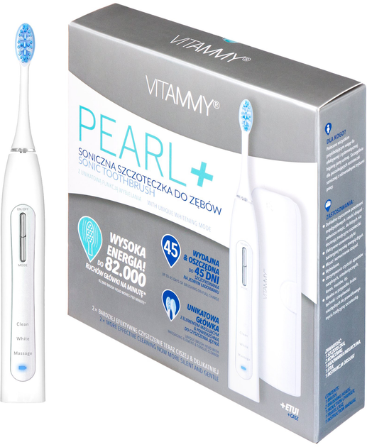 Elektryczna szczoteczka do zębów Vitammy Pearl+ White (5906874252635) - obraz 8