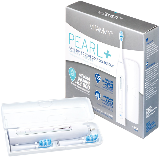 Elektryczna szczoteczka do zębów Vitammy Pearl+ White (5906874252635) - obraz 10