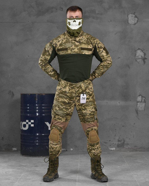 Стрейчевый тактический костюм пиксель 7.62 tactical interception ВН1155 S - изображение 1