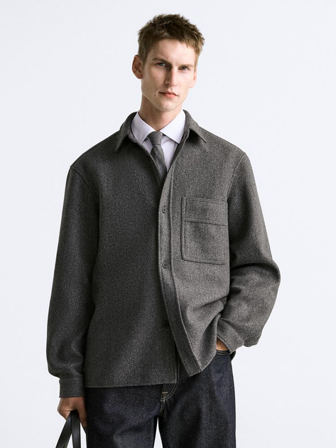 Ветровка мужская Zara 49666870 M Серая (1159800659) – Брендовая одежда ...