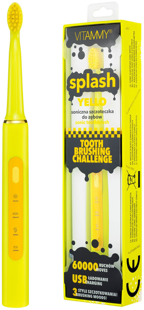 Електрична зубна щітка Vitammy Splash Yello (5901793643564) - зображення 1