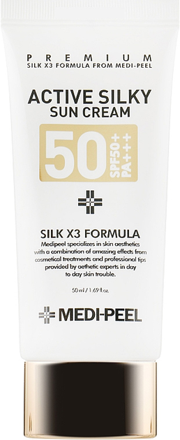 Сонцезахисний крем Medi-Peel Active Silky Sun Cream SPF50+/PA+++ 50 мл (8809409341545) - зображення 1