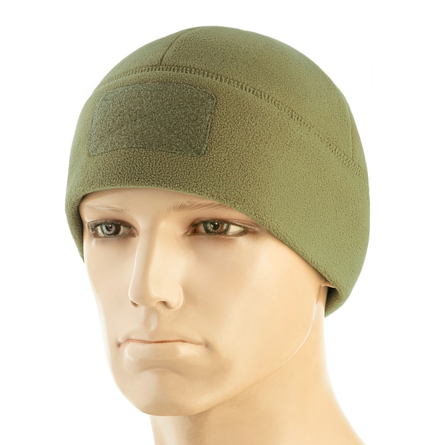 Шапка M-Tac Watch Cap Elite фліс (320г/м2) з липучкою Tan XL - зображення 1