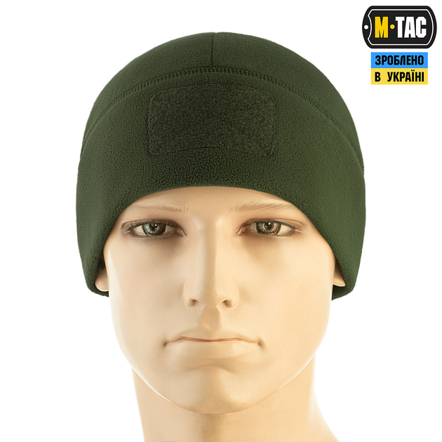 M-Tac шапка Watch Cap Elite флис (320г/м2) с липучкой Army Olive M - изображение 2