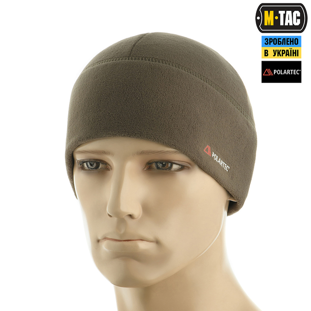 Шапка M-Tac Watch Cap фліс Light Polartec Dark Olive M - зображення 1