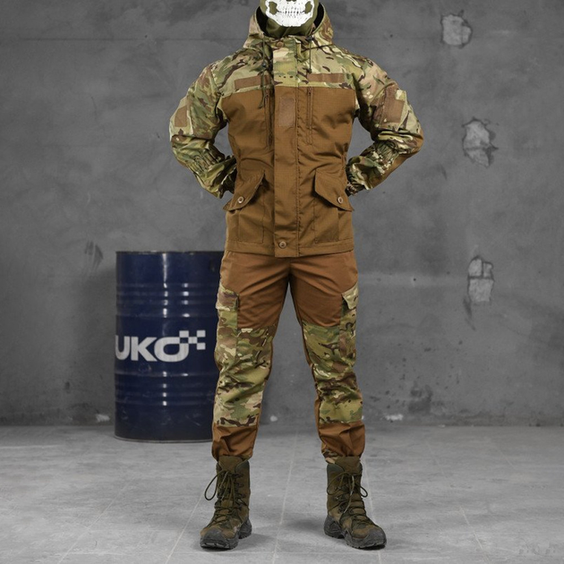 Чоловічий костюм Горка "7.62 Tactical Commando" ріп-стоп куртка + штани з підтяжками мультикам розмір L - зображення 1