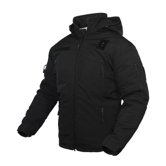 Куртка зимняя Полиция Vik-Tailor SoftShell Черная 48 - изображение 1