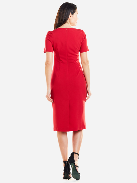 Плаття міді жіноче Awama A252 L Червоне (5902360534629) - зображення 2