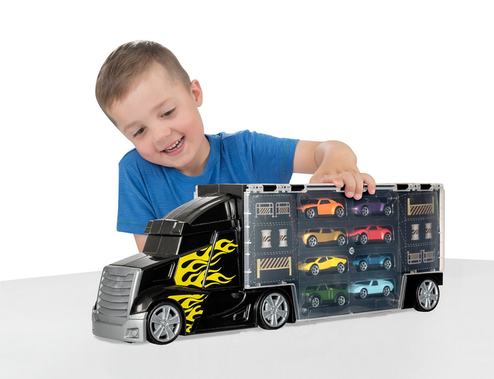 Transporter z 8 samochodami Teamsterz średni (5050841709018) - obraz 3