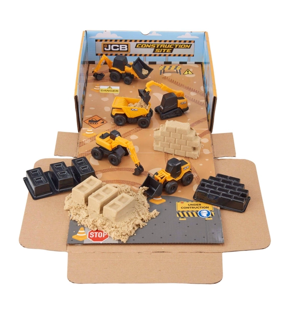 Набір іграшок JCB Mini Mashines with sand and 5 cars (5050841725919) - зображення 1