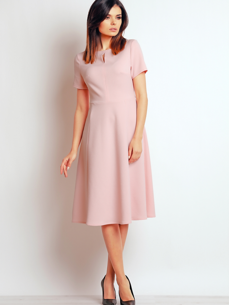 Плаття міді літнє жіноче Infinite You M099 XL Рожеве (5902360514904) - зображення 1