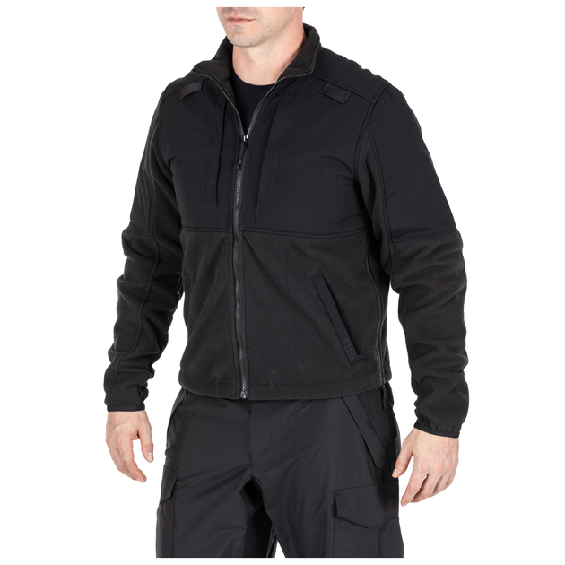 Куртка тактическая флисовая 5.11 Tactical Fleece 2.0 S Black - изображение 2