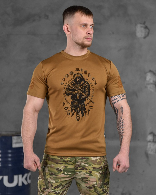 Тактична потоотводящая футболка oblivion tactical berserk олива XL - зображення 1